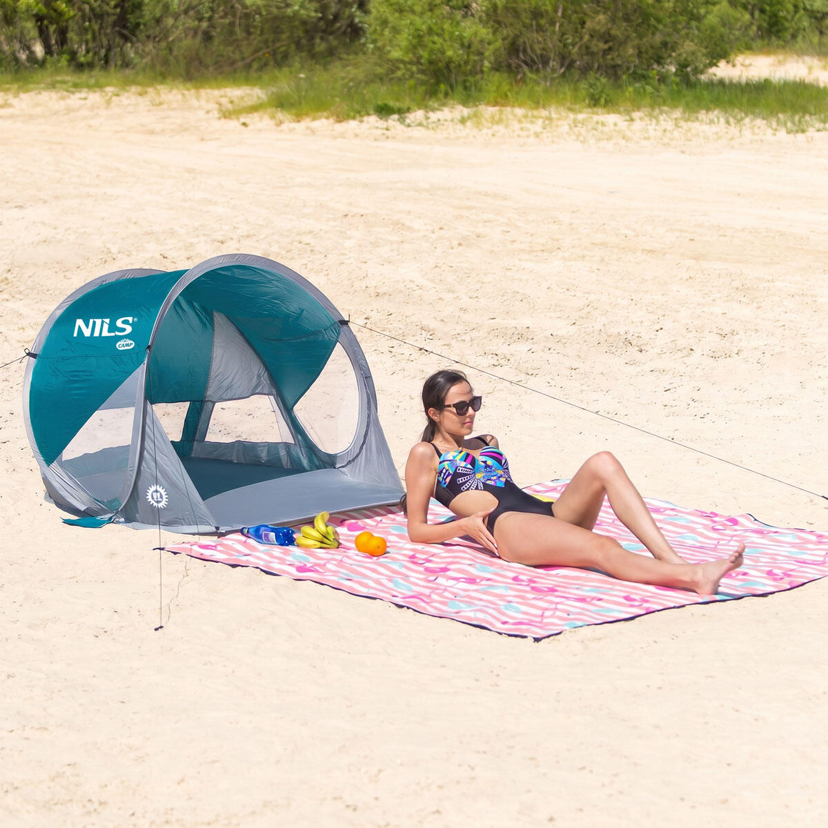 Selbstaufbauendes Strandzelt NILS Camp NC3142 mit UV-Schutz 2/7