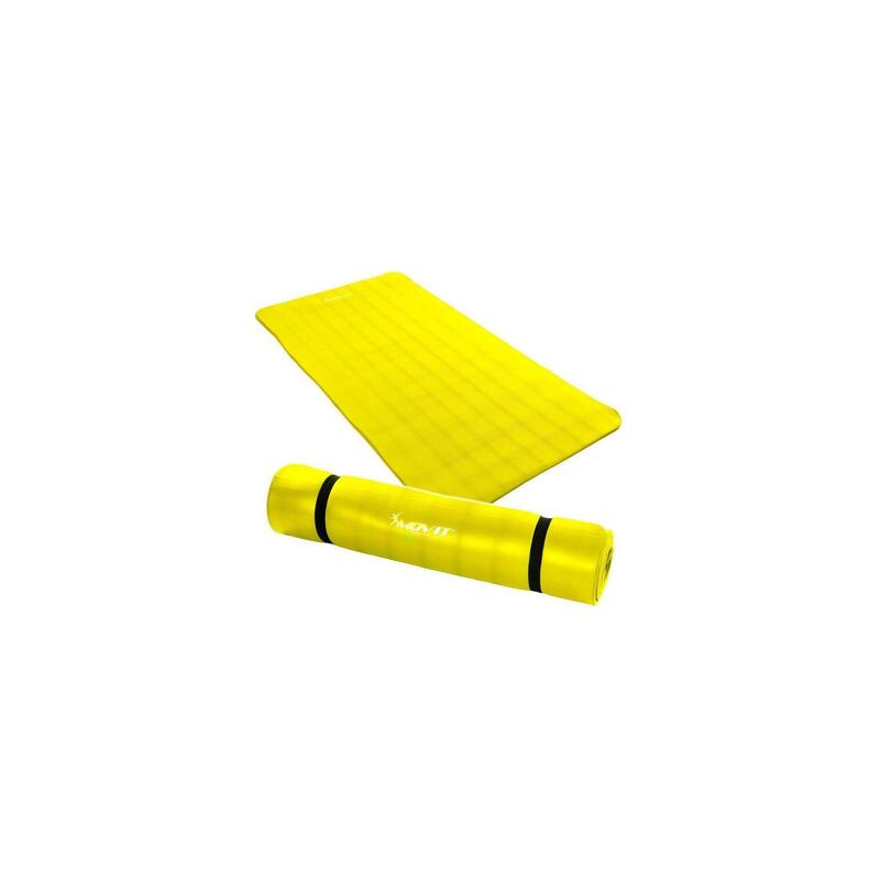 Covoras de gimnastica, MOVIT®, 190 x 100 x 1,5cm, galben