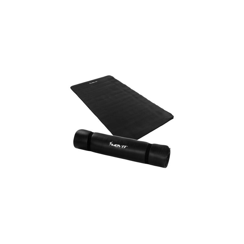 Covoras de gimnastica MOVIT®, 190 x 100 x 1,5cm, negru