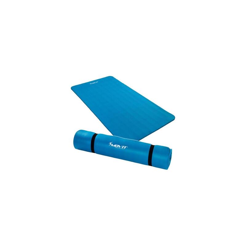 Covoras de gimnastica, MOVIT®, 190 x 100 x 1,5cm, albastru deschis