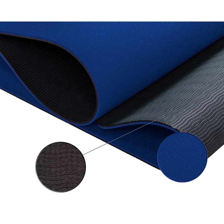 Covoras de gimnastica, MOVIT®, 190 x 100 x 0,6cm, albastru inchis
