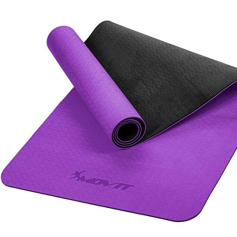 Fitness jóga podložka 190 × 100 × 0,6 cm fialová 6/6