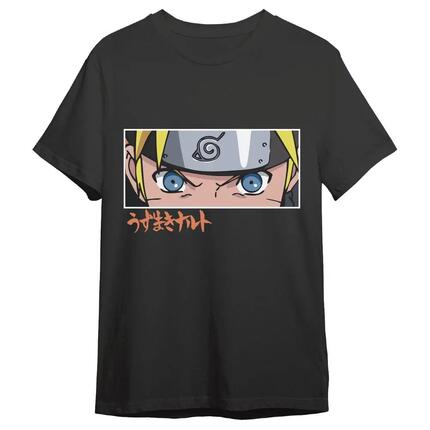 T-shirt Adulte Naruto Shippuden Kurama avec Imprimé Devant Bleu Marine