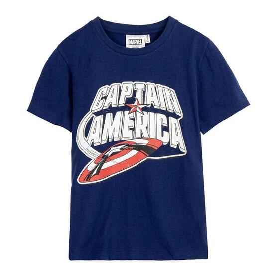Camiseta Baseball Adulto Marvel Comics Negra con Botones y Ribetes Rojos