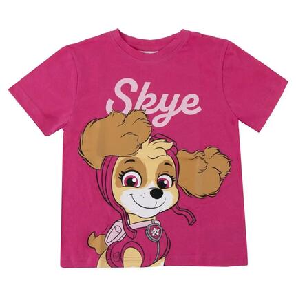 T-shirt manches courtes Enfants PAW Patrol avec imprimé Chase Blanc