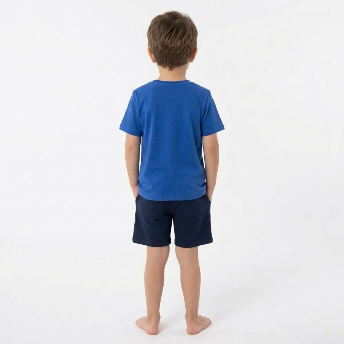 Camiseta Infantil Sonic The Hedgehog manga corta com estampado Azul Royal 5/6
