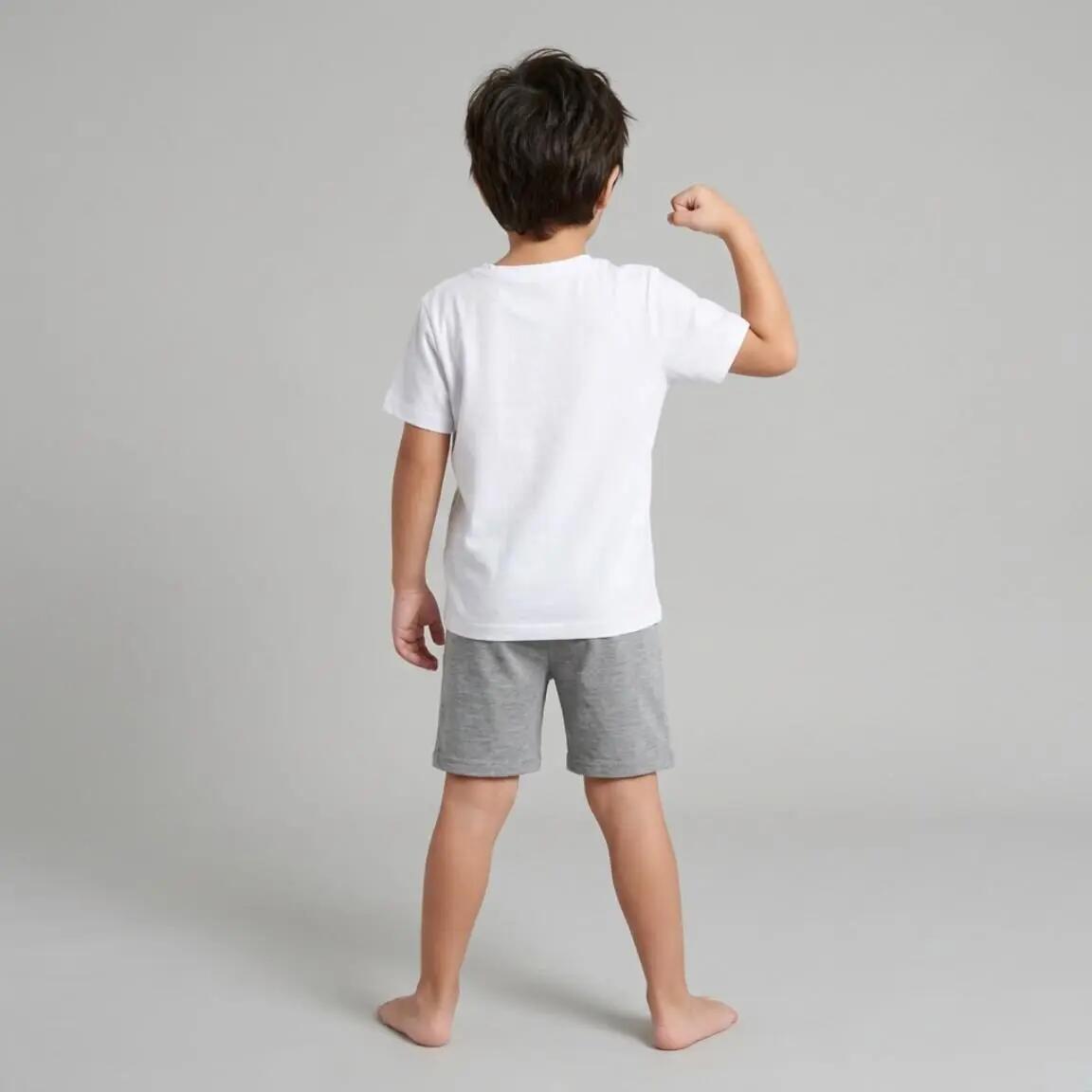 Camiseta manga corta Bambini Avengers Hulk con estampado frontal Blanca 7/7
