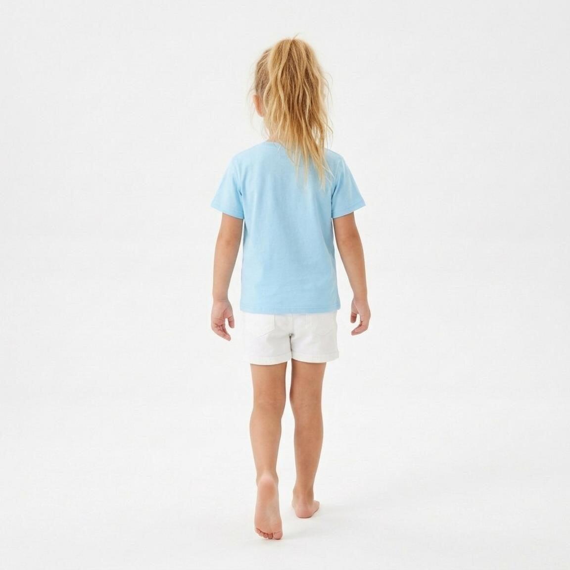 Camiseta Infantil manga corta Hello Kitty Cinnamoroll Azul Claro Celeste 5/6
