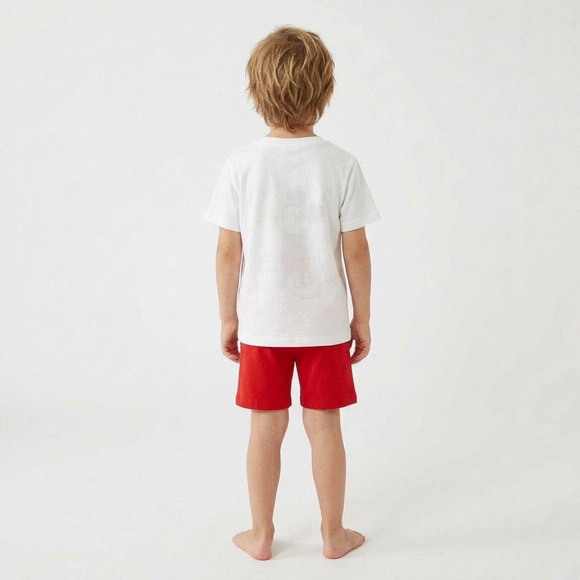 Camiseta manga corta Kinder Mickey mit estampado frontal Color Blanco 4/6