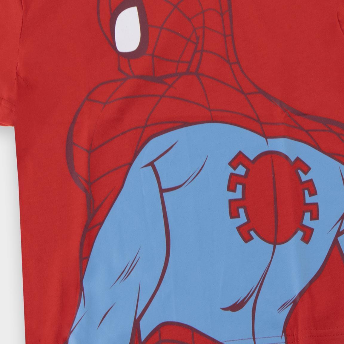 Camiseta manga corta Kinder Spiderman mit estampado frontal Rojo intenso 3/6