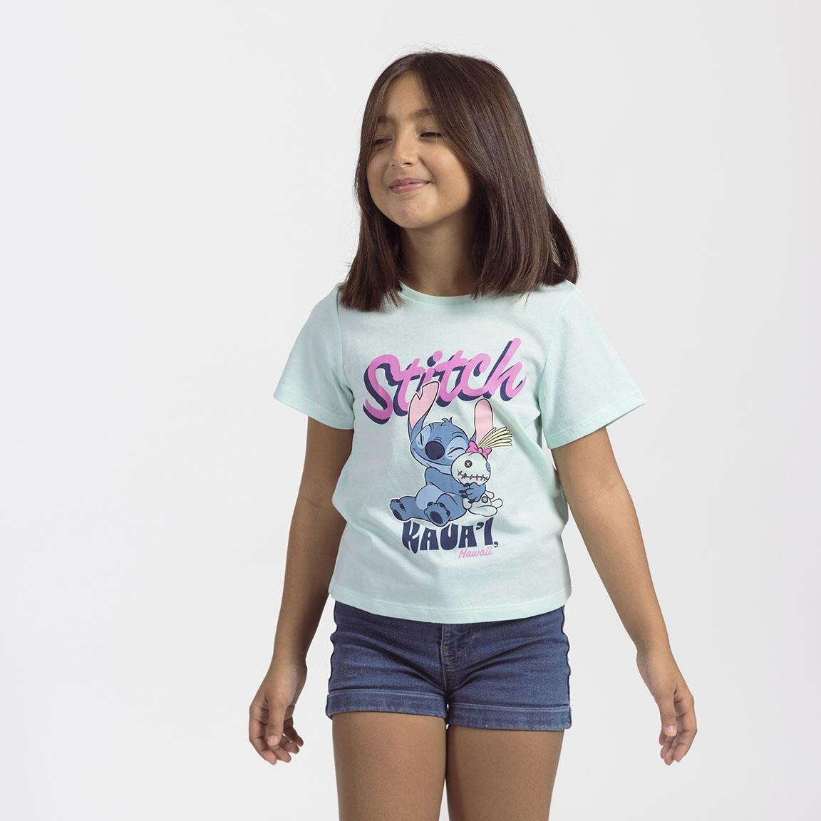 Camiseta Kinder Stitch Manga Corta mit Estampado Kauai Turquesa Claro 3/6