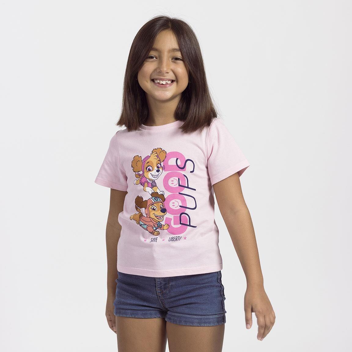 Camiseta Kinder manga corta PAW Patrol Skye und Liberty Rosa Claro 4/5