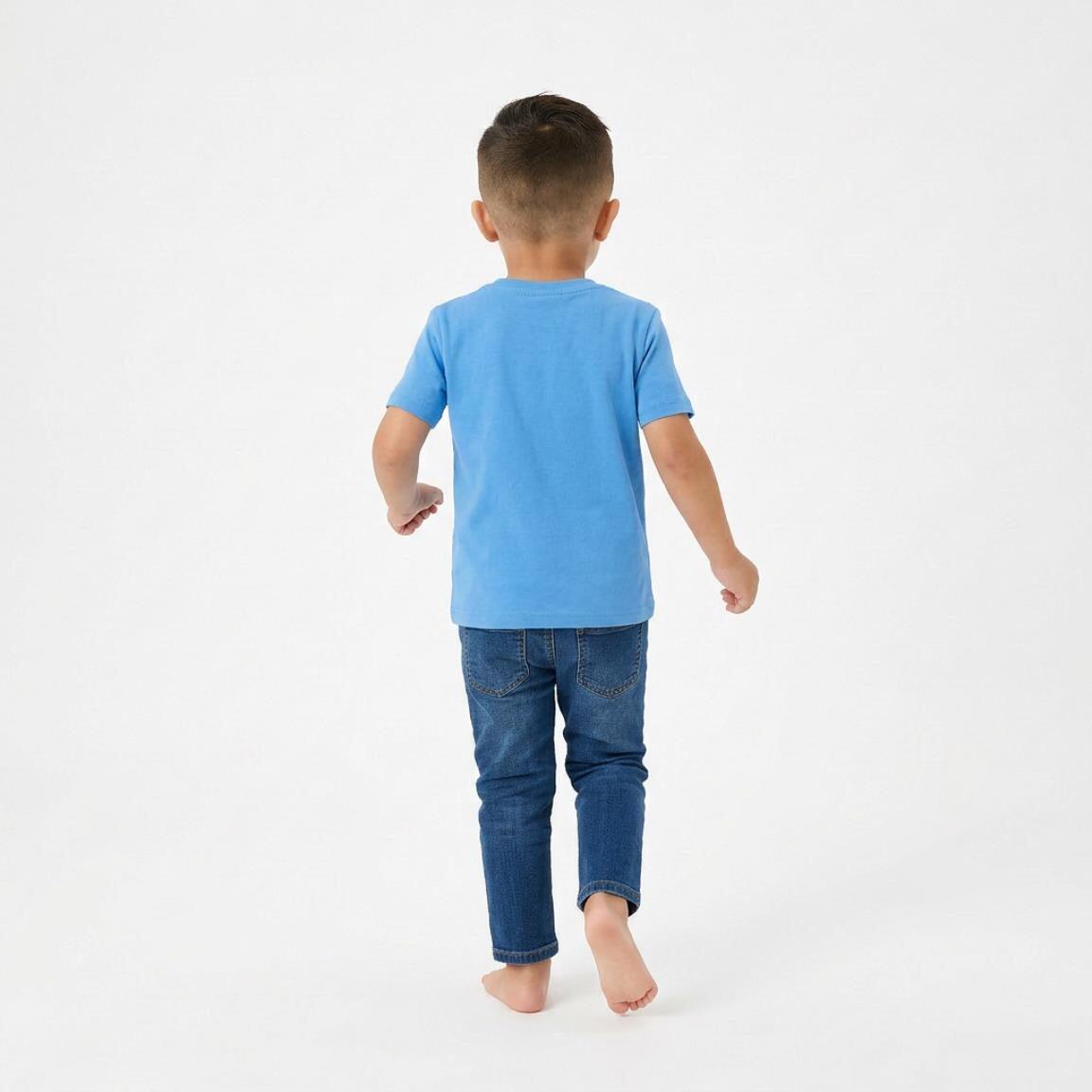 Camiseta manga corta Niños Sonic con estampado frontal Azul Claro 5/6