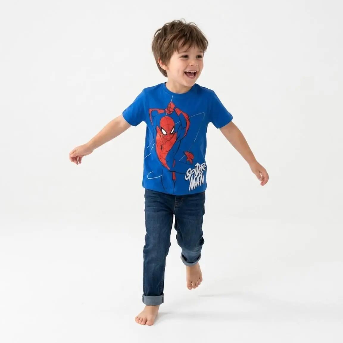 Camiseta manga corta Enfant Spiderman avec estampado frontal Azul Royal 6/7