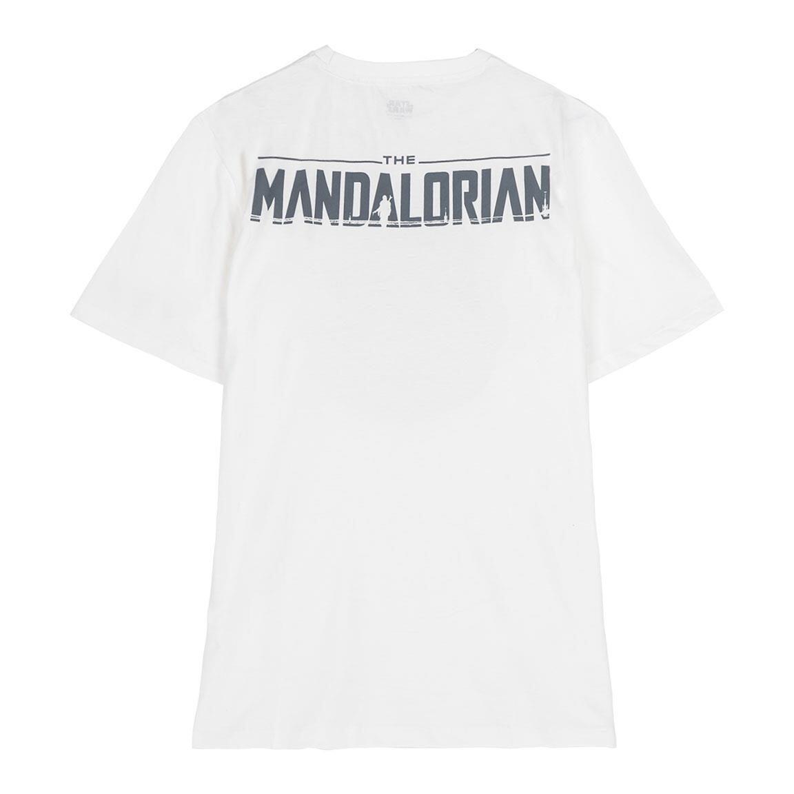 Camiseta manga corta Adulto The Mandalorian Grogu Estampada Blanca 2/3
