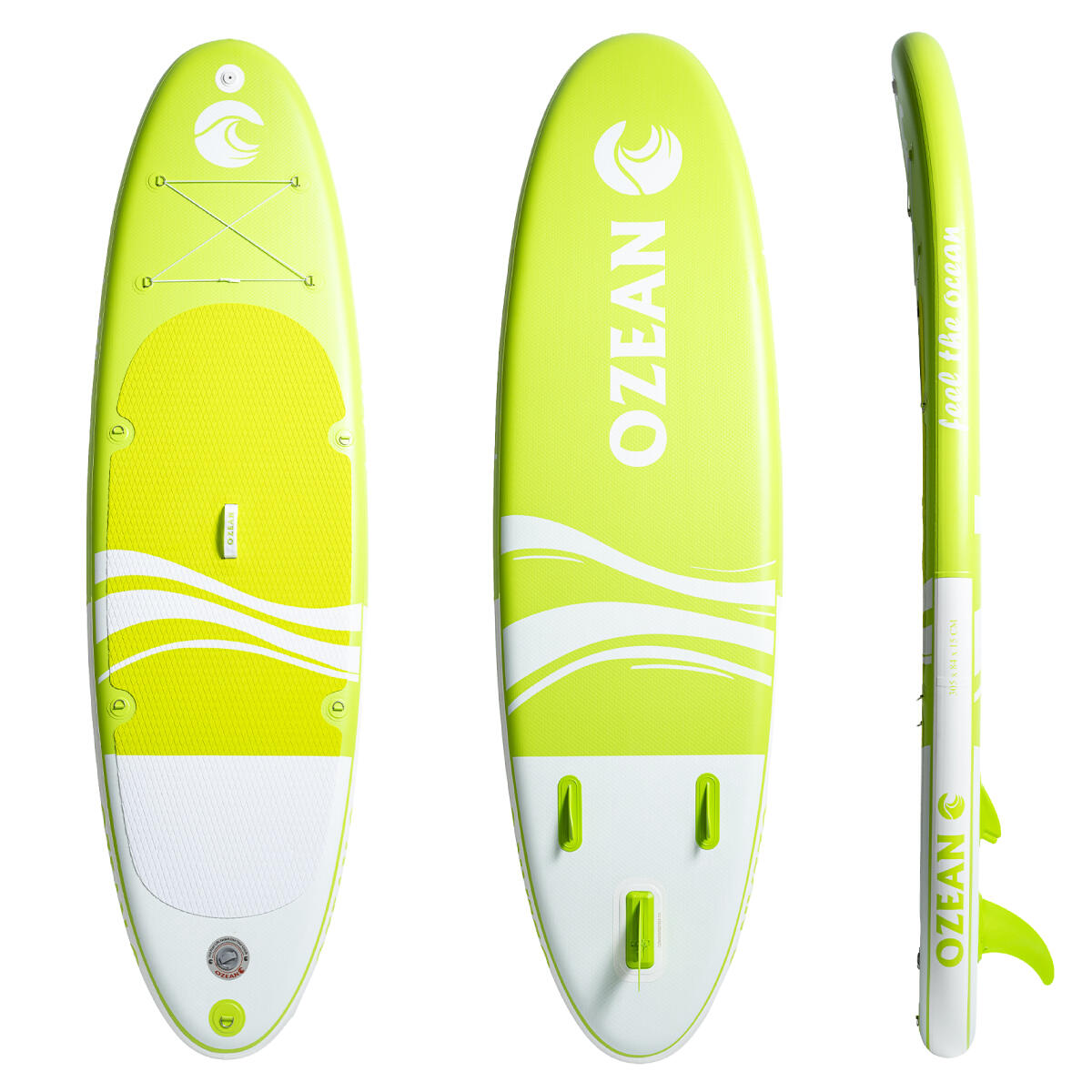 Prancha SUP OZEAN 305 cm insuflável - Paddle + 11 acessórios Verde 8/8
