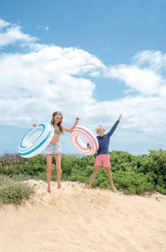 Intex Striped Dreams Swimming Ring With Handles | Ø 91 Cm | Assorted Colors 6/7