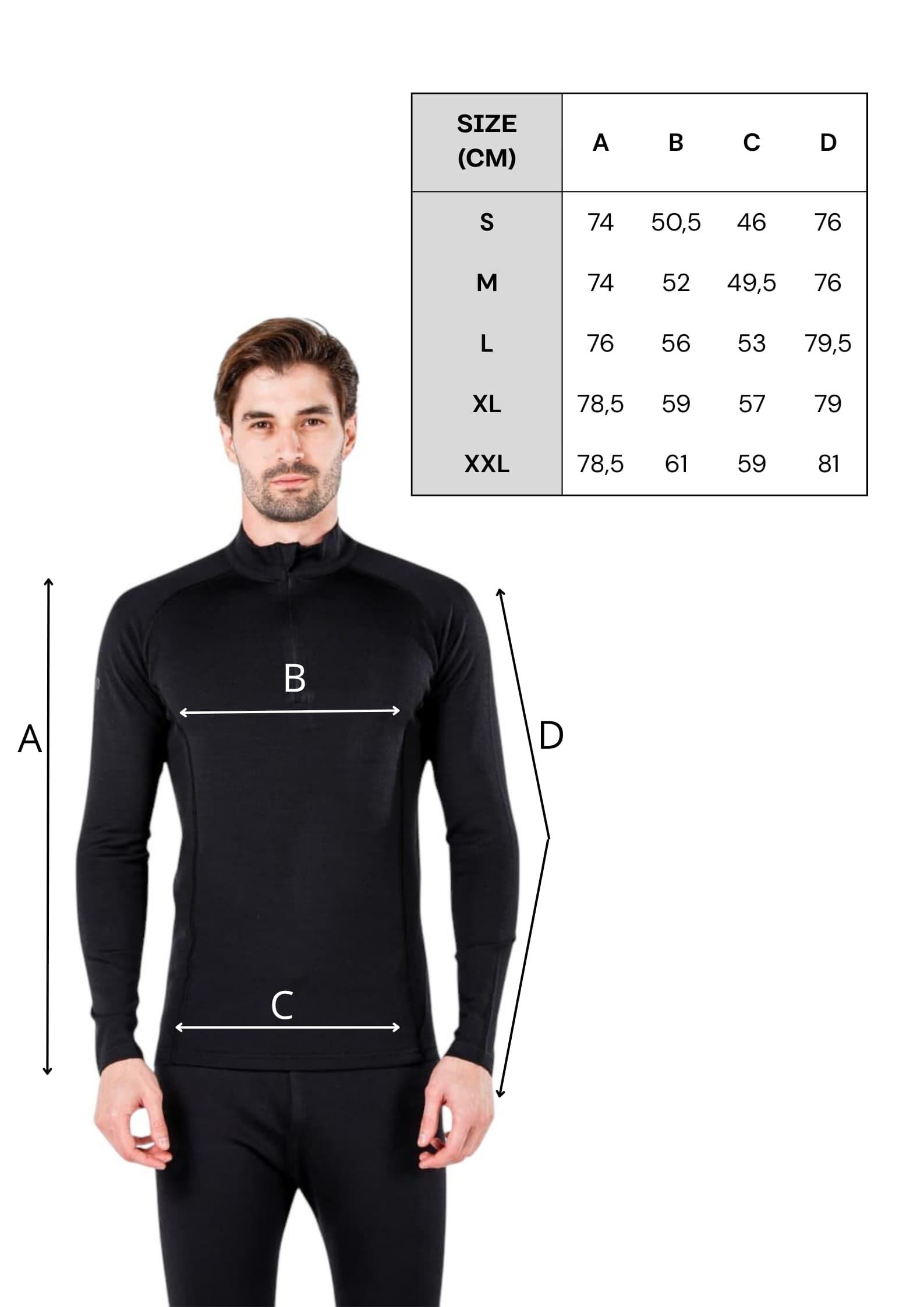 Bora Extreme - Męska Bluza z 100% Wełny Merino (260 g/m²) S, Czarny 2/7