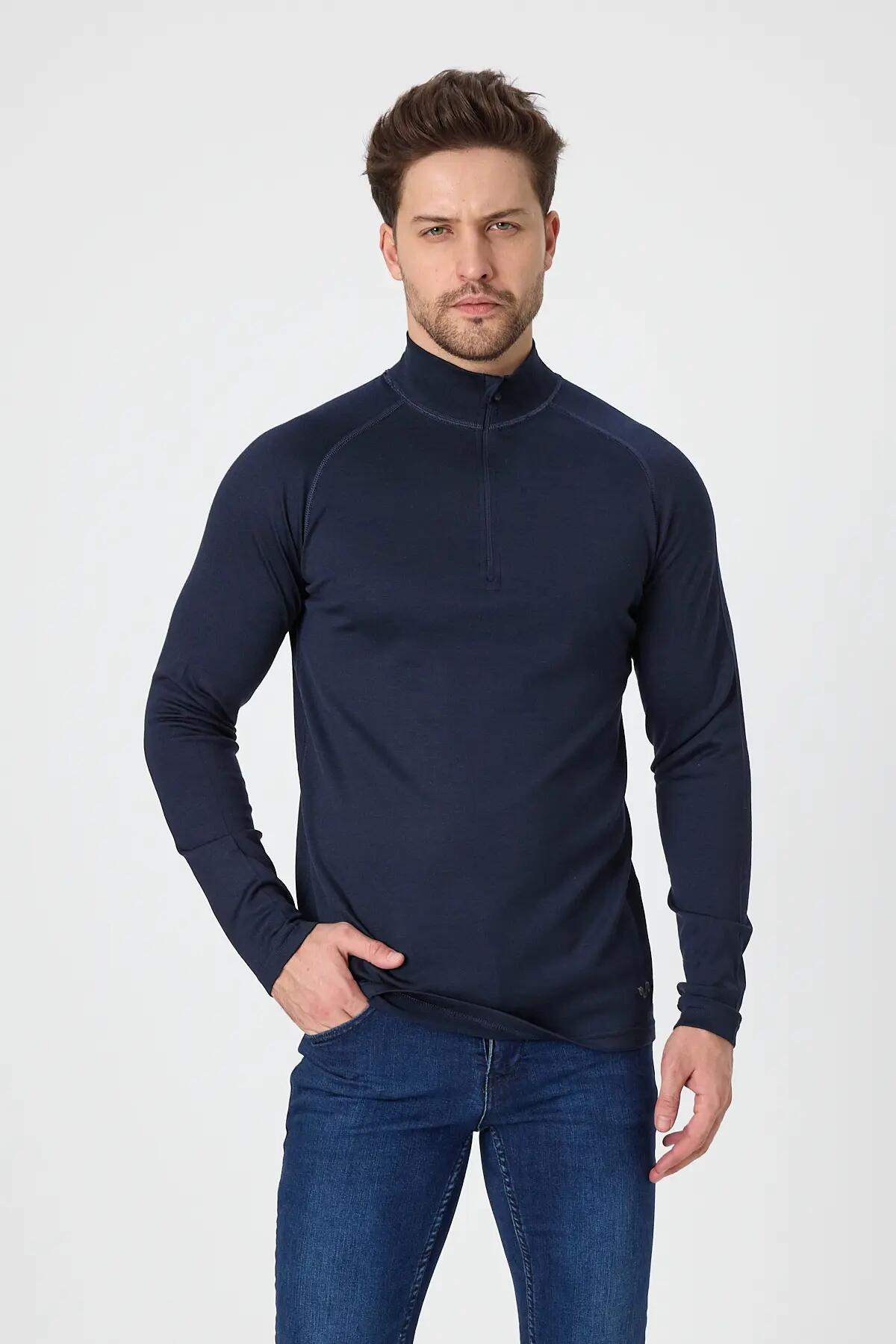 Bora Extreme - Męska Bluza z 100% Wełny Merino (260 g/m²) XL, Granatowy 4/7