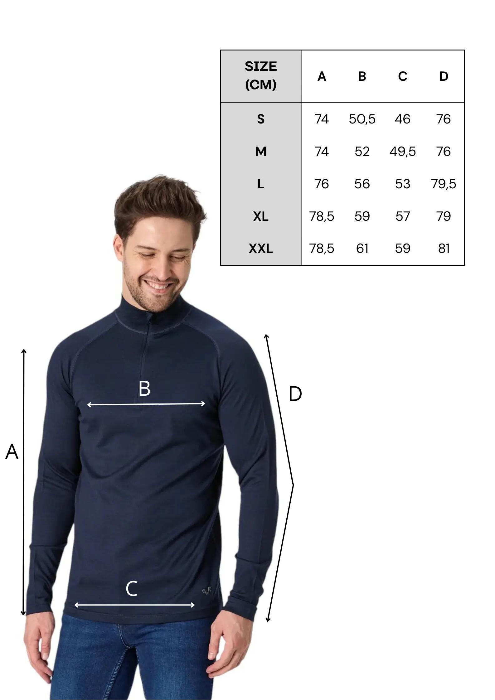 Bora Extreme - Męska Bluza z 100% Wełny Merino (260 g/m²) XL, Granatowy 2/7