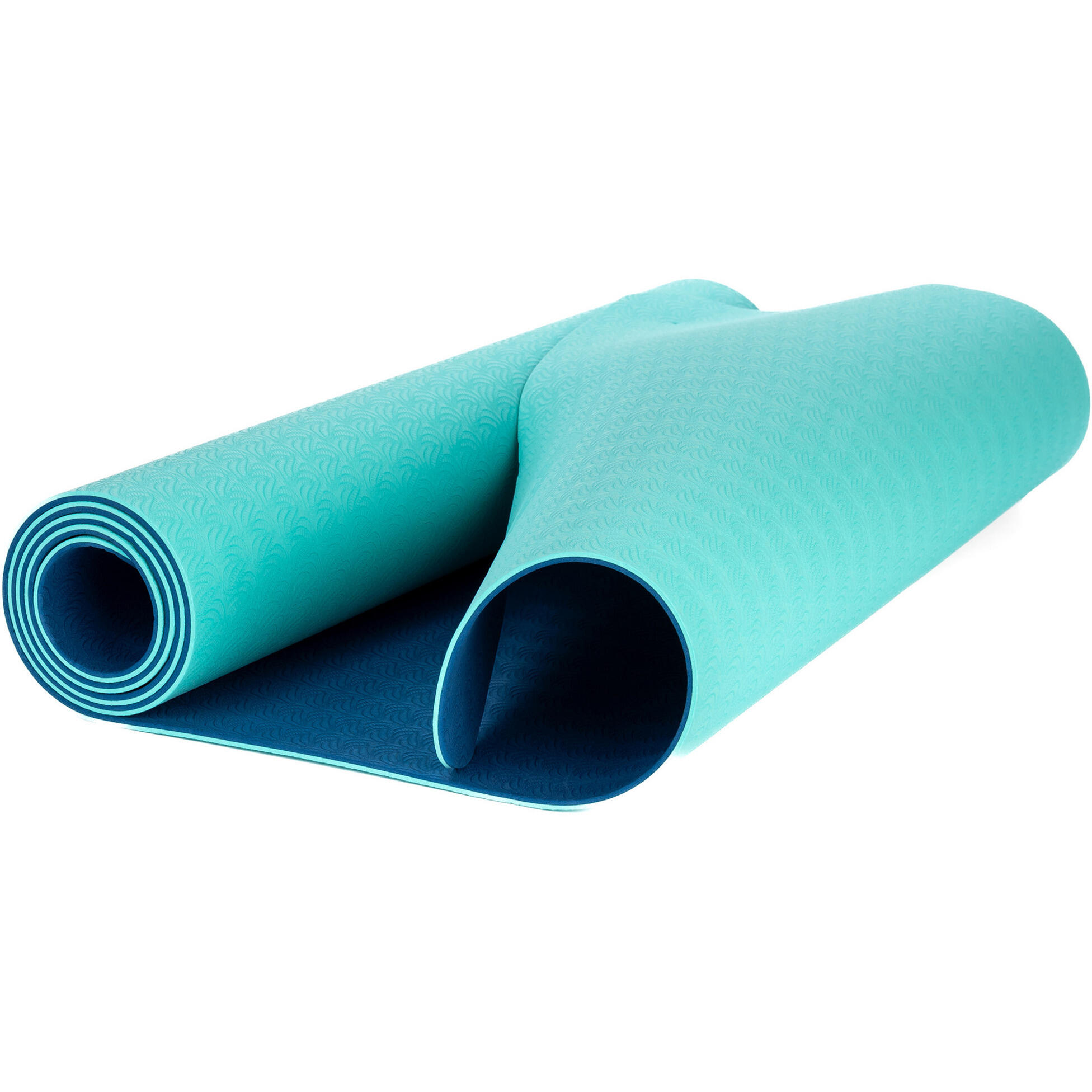 Mata do jogi Schildkrot Bicolor yoga matte granatowo-miętowa 960067 6/7