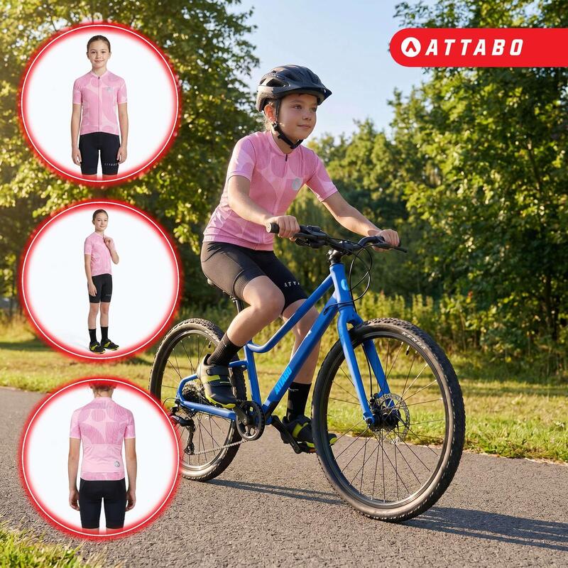 Pantaloni scurți de ciclism pentru copii ATTABO Kiro