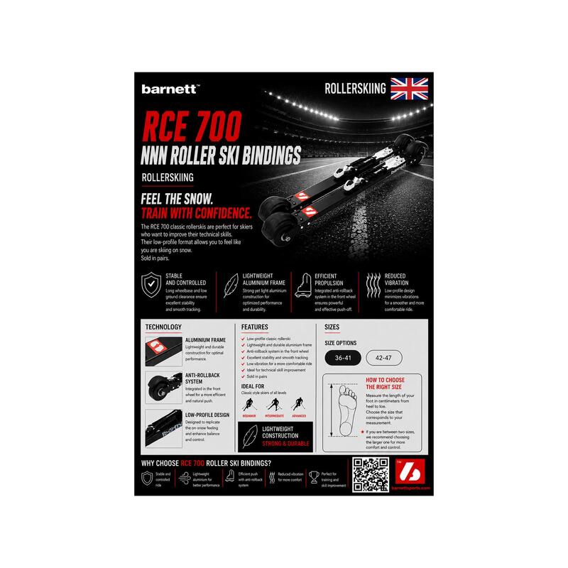  Legături de schi pe roți NNN BLACK RCE-700