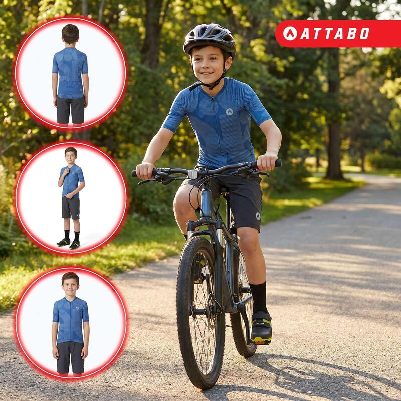 Pantaloni scurți de ciclism pentru copii ATTABO Ryst 2în1