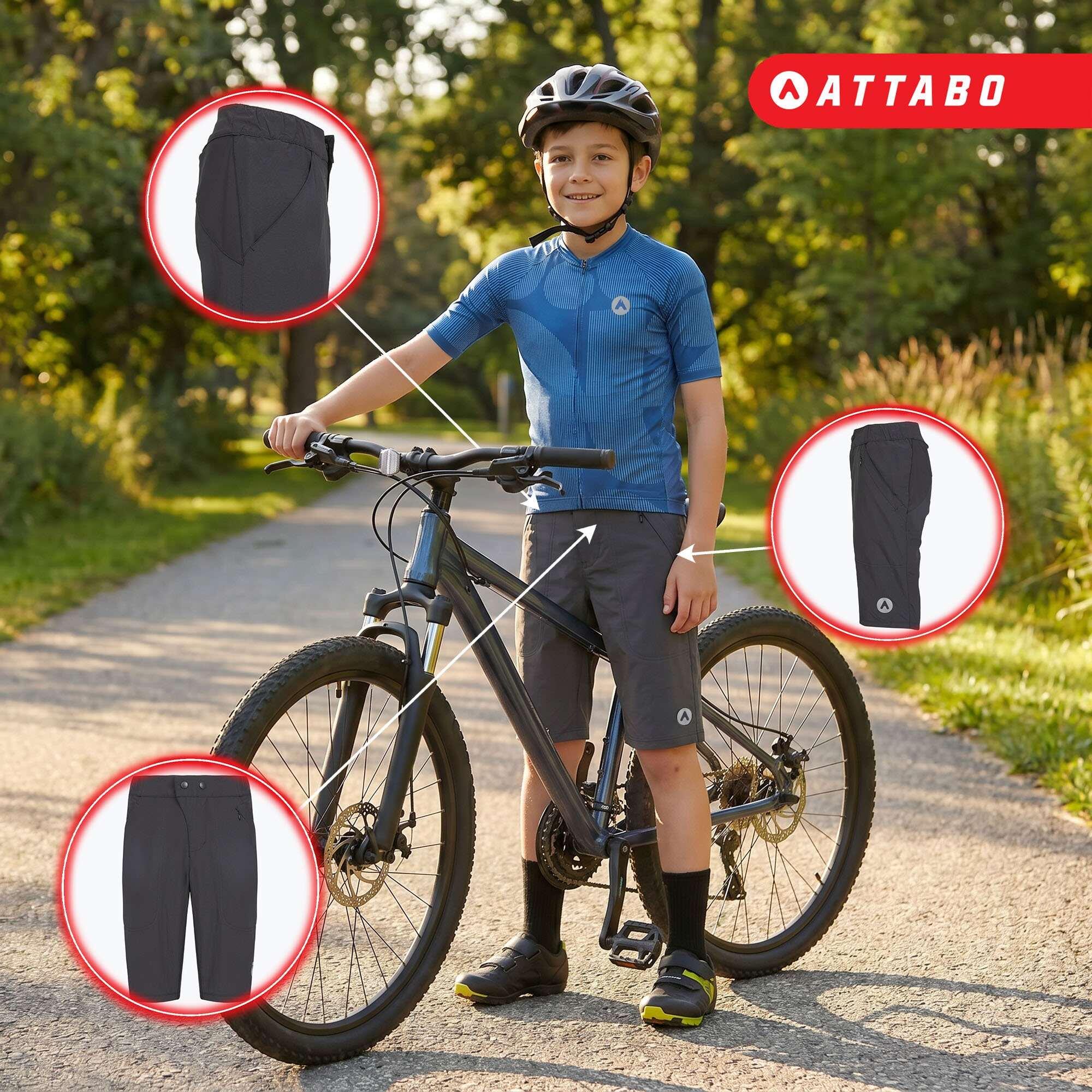 Kinderen fietsbroek ATTABO Ryst 2-in-1 4/7