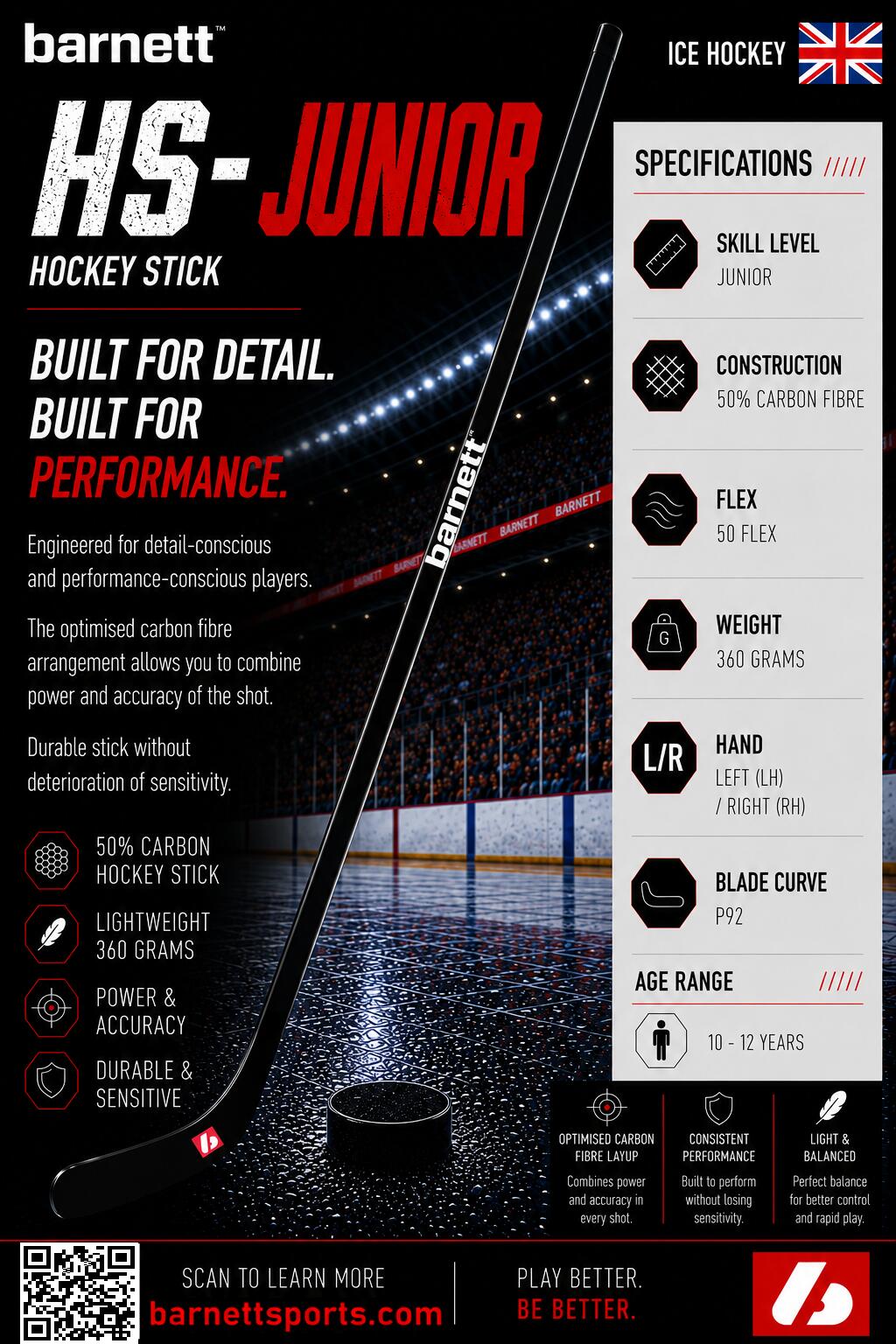 HS-Junior Carbon Hockeyschläger Sakic 7/7