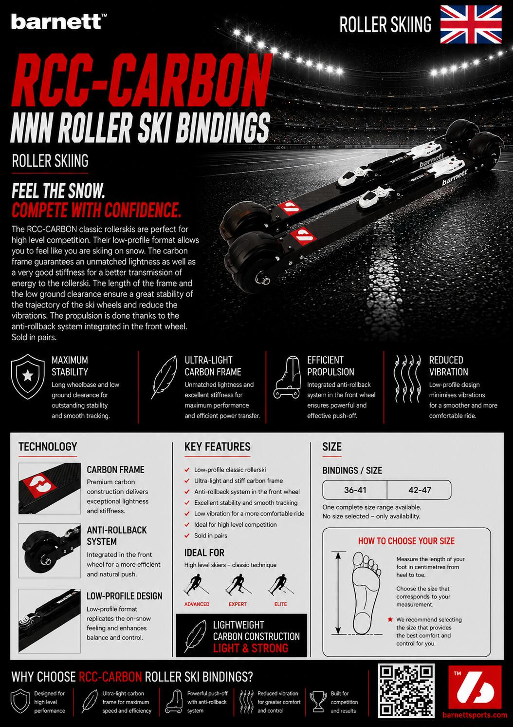 Skirollerbindungen NNN SCHWARZ RCC-CARBON 5/5