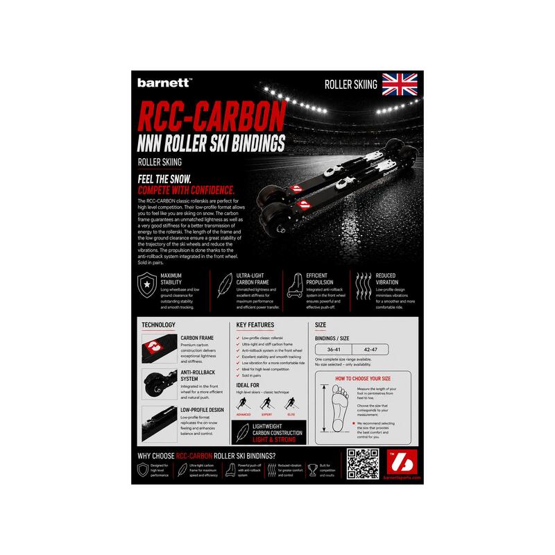  Legături de schi cu role NNN BLACK RCC-CARBON