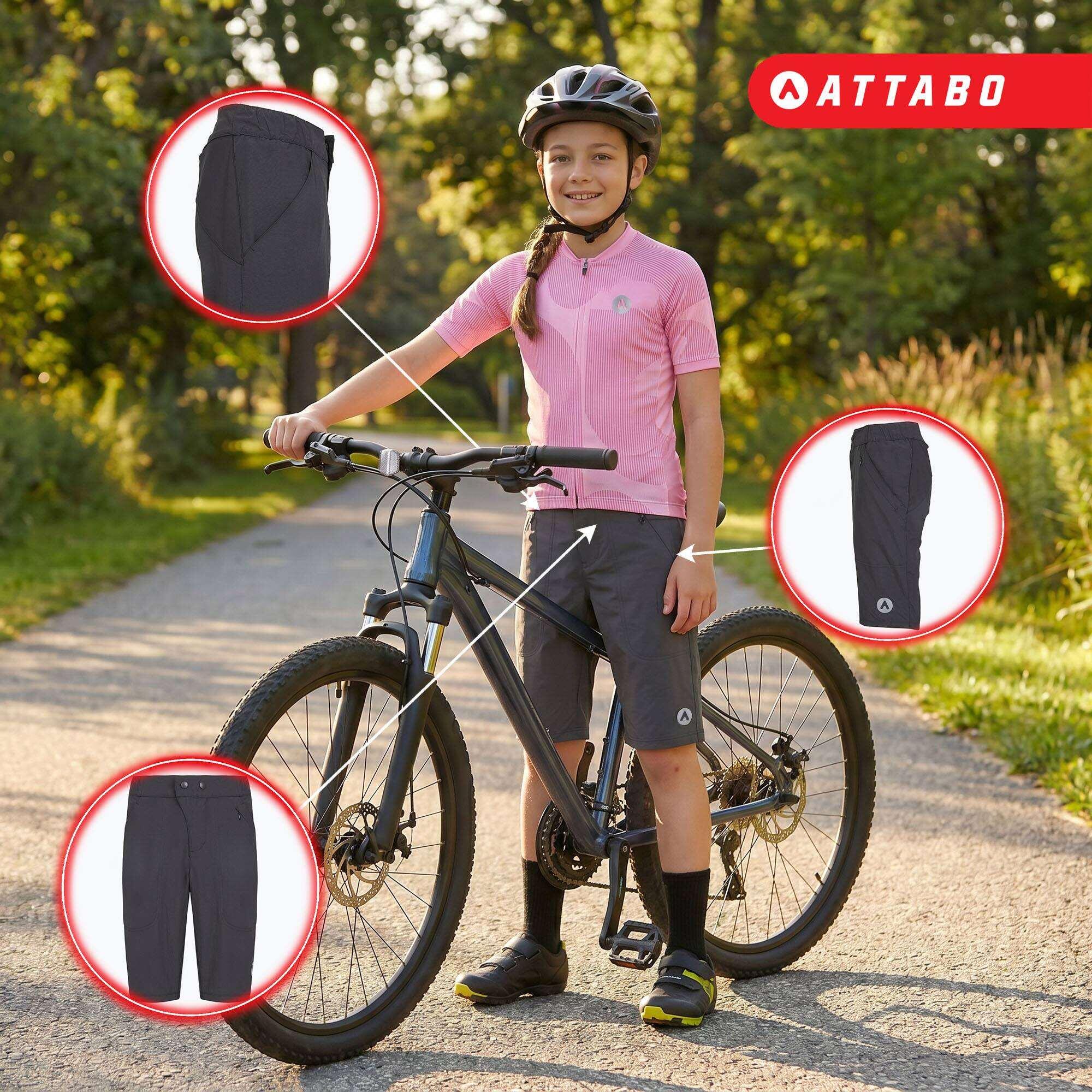 Kinder-Radhose ATTABO Ryst 2in1 4/7