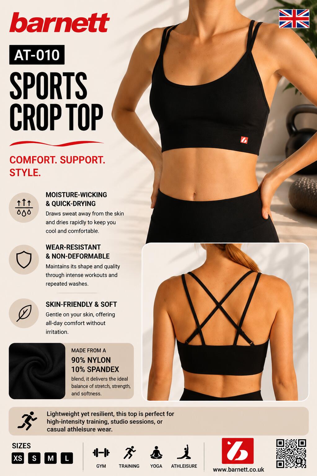 AT-010 TOP Sport - TOP Sportowy, Czarny 5/6
