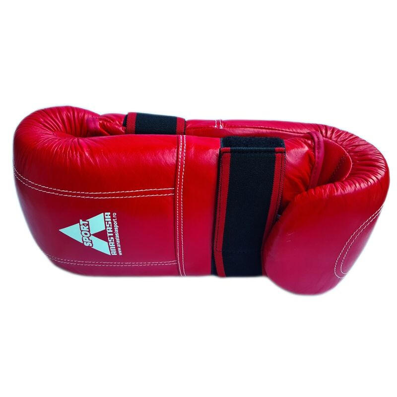 Manusi sac box rosii Anastasia Sport, piele naturala, marime XL