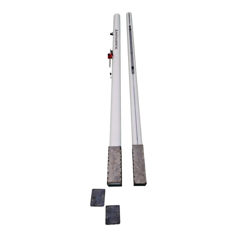 Stalpi volei Anastasia Sport profil aluminiu oval, inaltime reglabila a fileului