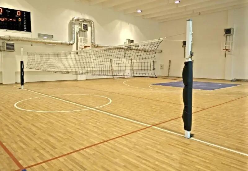 Stalpi volei Anastasia Sport profil aluminiu 80x80 mm cu inaltime reglabila 8/15