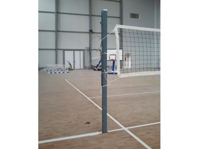 Stalpi volei Anastasia Sport profil aluminiu 80x80 mm cu inaltime reglabila 10/15