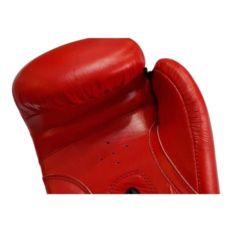 Manusi box lupta Anastasia, piele naturala, rosii, marime 12 OZ