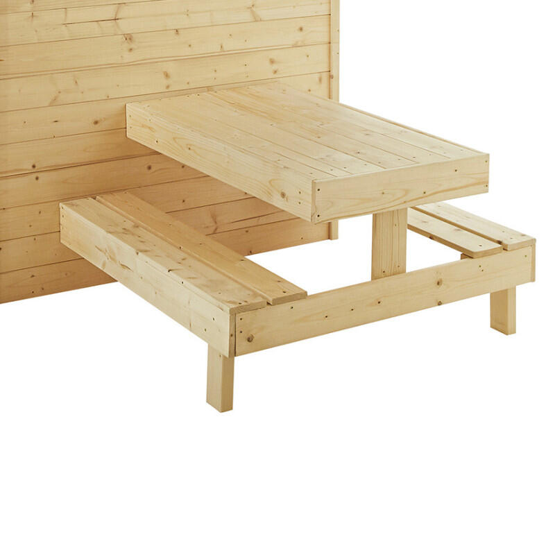 Cabane en bois avec table pique-nique TIANA 5/5
