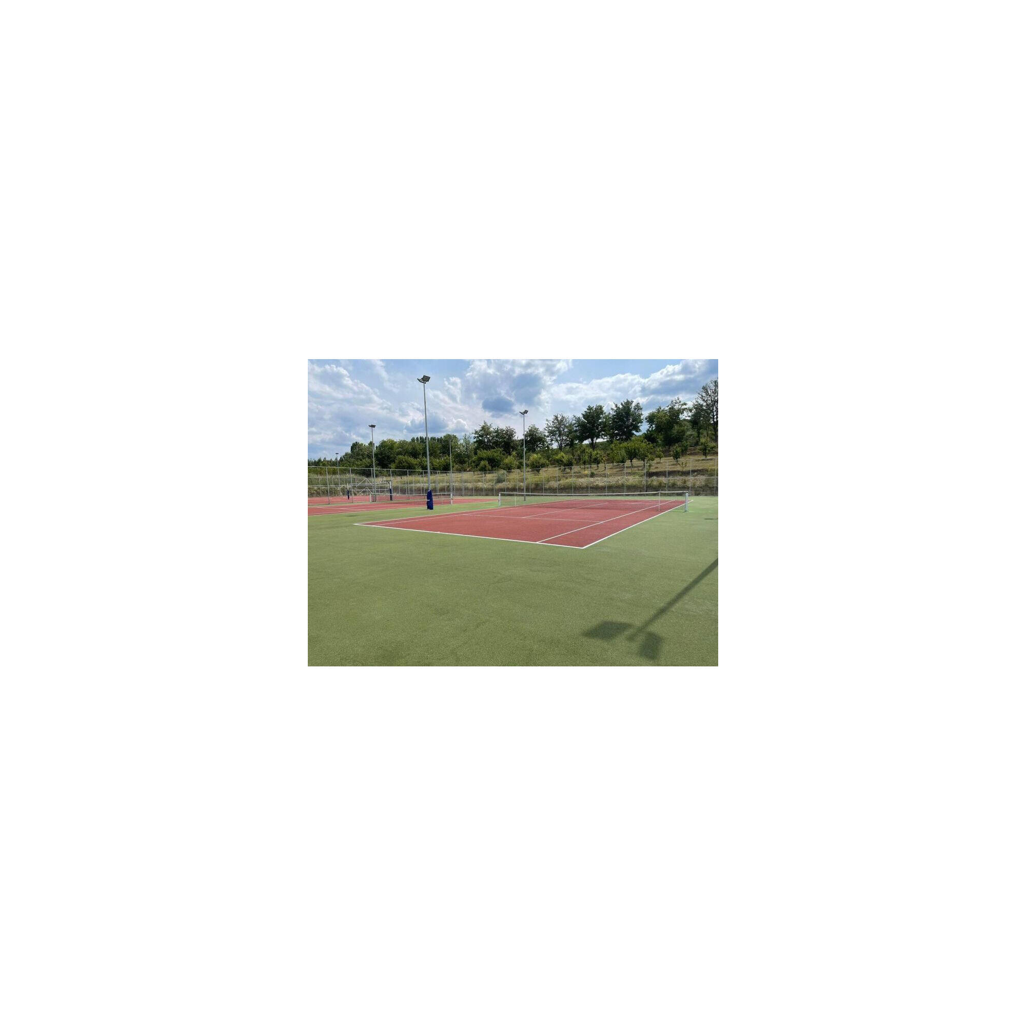 Stalpi de tenis camp Anastasia Sport, aluminiu cu profil 80x80 mm (set)