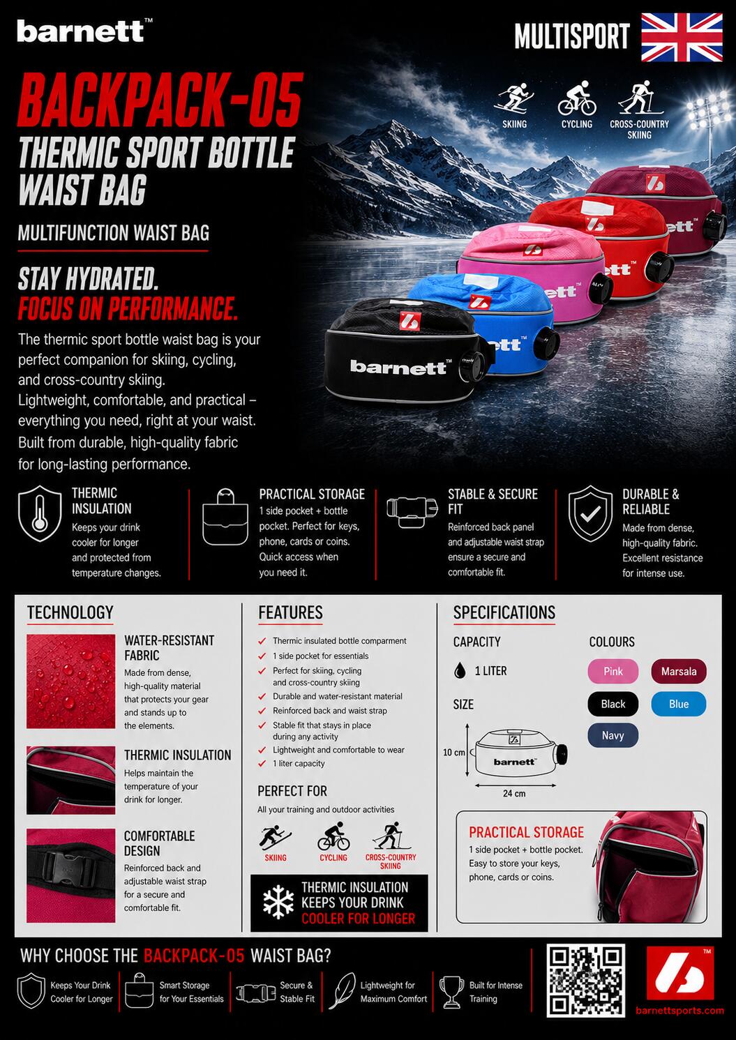 Kosz na butelkę wody BACKPACK-05 4/4