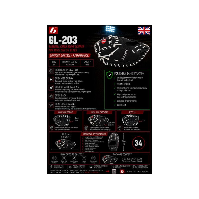  mănușă de baseball de lupte din piele REG GL-203