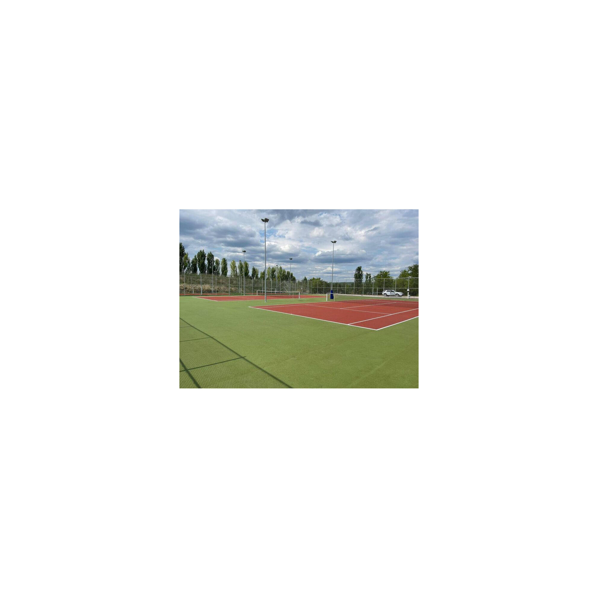 Stalpi de tenis camp Anastasia Sport, aluminiu cu profil 80x80 mm (set)