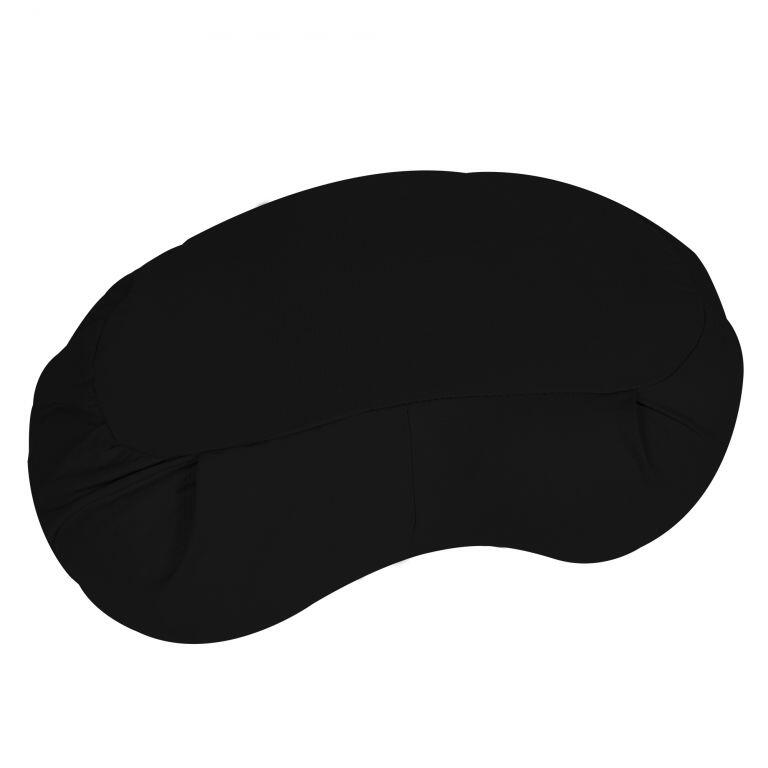 Cuscino yoga mezzaluna GORILLA SPORTS 19×45 cm cotone, nero 5/7