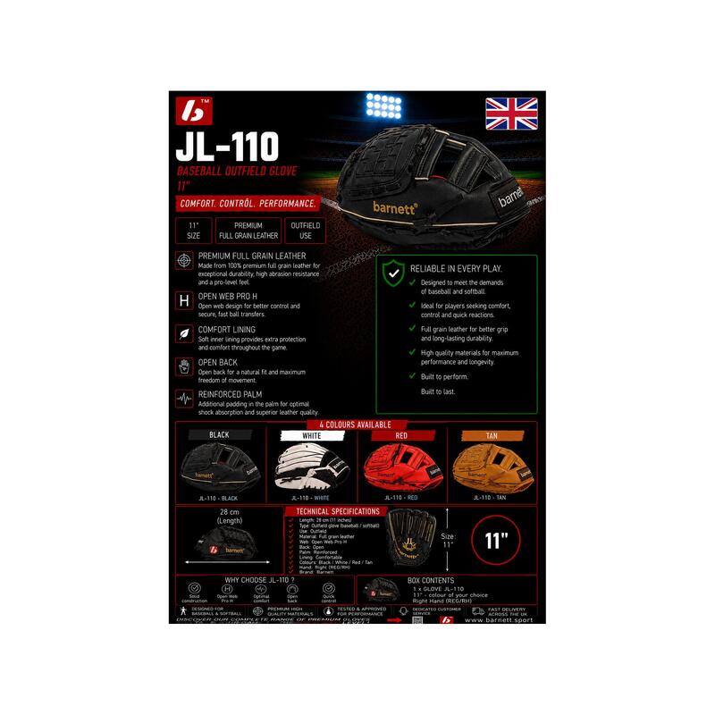  mănușă de inițiere baseball RH JL-110