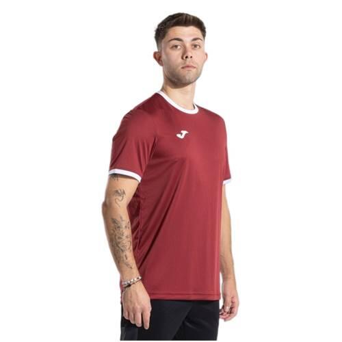 Camiseta M/C Hombre Joma Combi Premium 104494 Burdeos Blanco 672 Transpirable 2/3