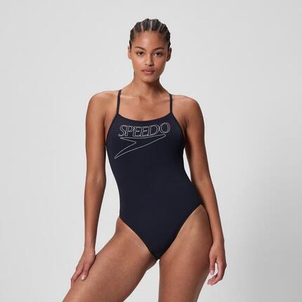 Maillot bain femme Speedo End+ Logo Thin Strap