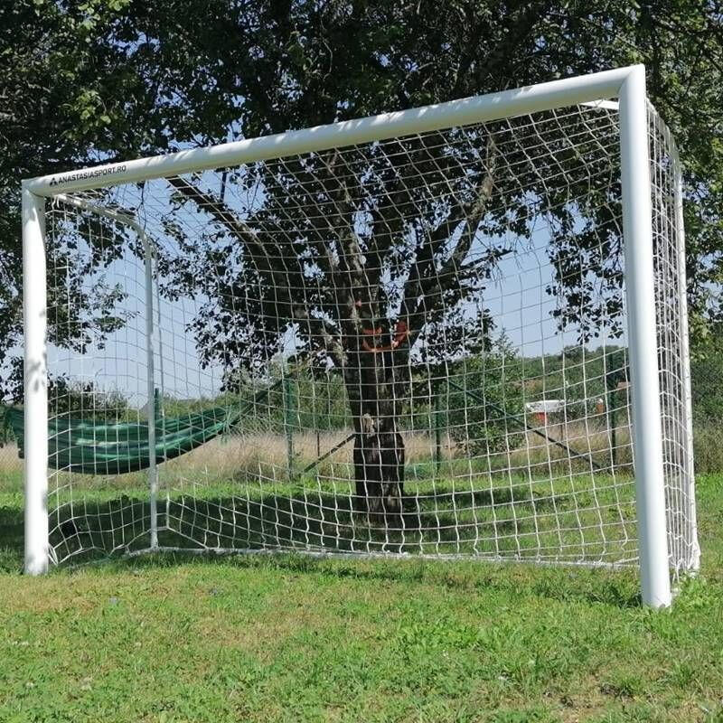 Poarta fotbal 3x2m mobila, aluminiu profil 120x100 mm, spate otel