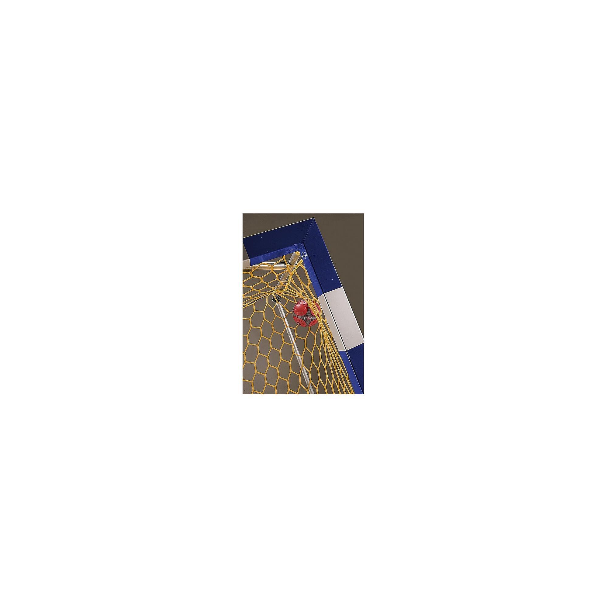 Set 2 plase porti handbal Huck 3x2 m WM,  fir 5 mm fara nod, culoare galbena